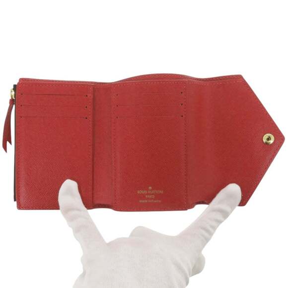 Excellent condition Louis Vuitton Portefeuille Victorine Damier N41659 tri-fo...